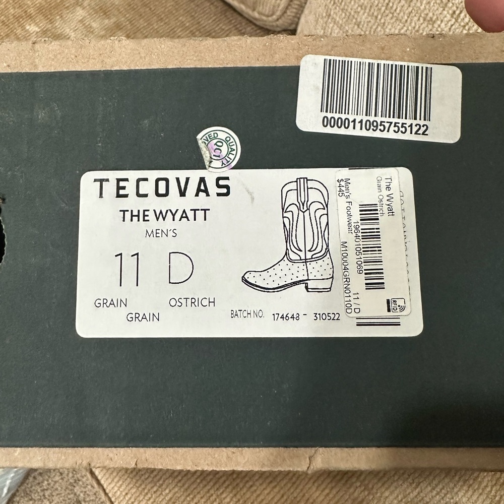 Tecovas - The Wyatt - Grain Ostrich - Picture 3 of 8